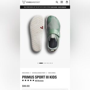 Vivo barefoot Primus Sport III Kids Shoes - 💚 11.5